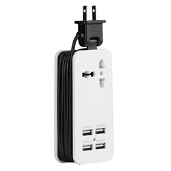 TOMA DE CORRIENTE + 4 PUERTOS USB NACEB 1.5 MTO