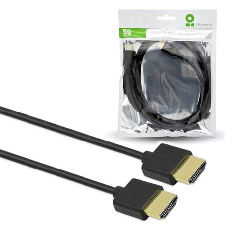 Cable Brobotix HDMI V2.0 Soporta 2K/4K 5.0M 28 AWG