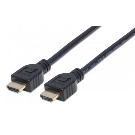 Cable Manhattan HDMI 2.0 1M Intramuro M-M p/Pared 4K@60Hz
