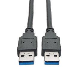 Cable Tripplite U320-006-BK USB 3.0 SuperSpeed A/A (M/M) color negro 1.83m velocidad de transferencia de hasta 5Gbps