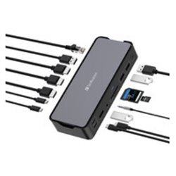 Docking Station Verbatim estación de acoplamiento USB-C Pro 15 en 1