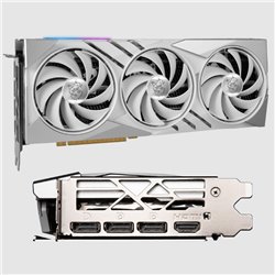 Tarjeta de video MSI 16GB GeForce RTX 4060 Ti Gaming X Slim White 3xfan GDDR6 DLSS 3 1xHDMI 3xDP
