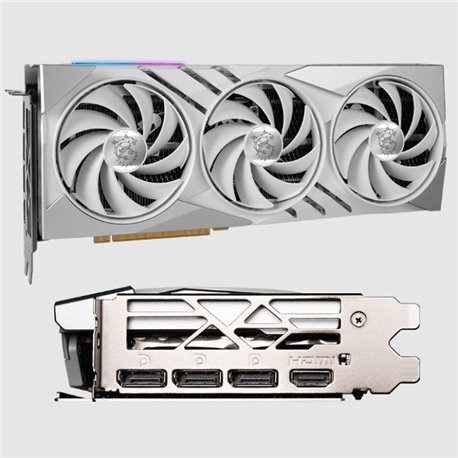 Tarjeta de video MSI 16GB GeForce RTX 4060 Ti Gaming X Slim White 3xfan GDDR6 DLSS 3 1xHDMI 3xDP