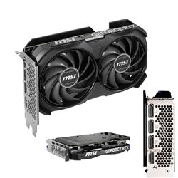 Tarjeta de video MSI 8GB GeForce RTX 4060 Ti Ventus 2X Black 2xfan GDDR6 DLSS 3 OC 1xHDMI 3xDP