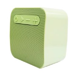 Bocina Highlink SubWoofer color verde Bluetooth 4.2 lector de memorias USB y SD batería 500mAh aux .5mm