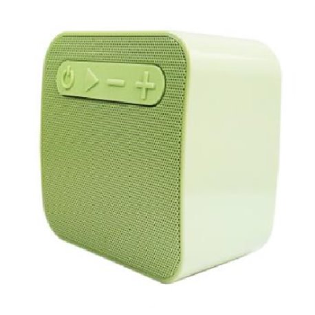 Bocina Highlink SubWoofer color verde Bluetooth 4.2 lector de memorias USB y SD batería 500mAh aux .5mm
