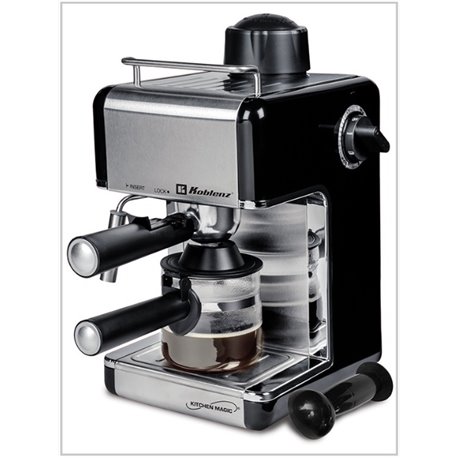 Cafetera Espresso Koblenz CKM-650 EIN capacidad 4 tazas prepara café espresso y capuccino base para mantener caliente