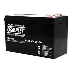 Batería COMPLET CEI-1-006 sellada de repuesto plomo ácido para UPS 12Vcc / 7Ah medidas 151x65x94mm