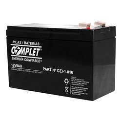 Batería COMPLET CEI-1-010 sellada de repuesto plomo ácido para UPS 12Vcc / 9Ah medidas 151x65x94mm