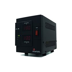 Regulador Smartbitt SBAVRC3000 de 3000VA/2000W rango regulación 90-145 VCA 50/60 Hz línea blanca 4x NEMA 5-15R