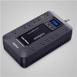 UPS CyberPower EC850LCD línea ECO 850VA/ 510W LCD 12 NEMA 5-15R (6 c/respaldo batería y 3 modo ECO) 120V Energy Star