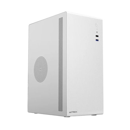 Gabinete Acteck Neuss Plus GI707 Max mini torre Blanco fuente 200W