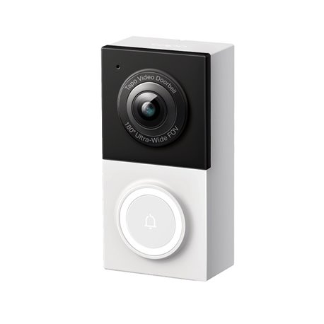 Timbre con cámara Wi-Fi TP-Link Tapo D130 IP65 resolución 2K 5MP visión nocturna a color incluye bocina de timbre audio 2-vías s