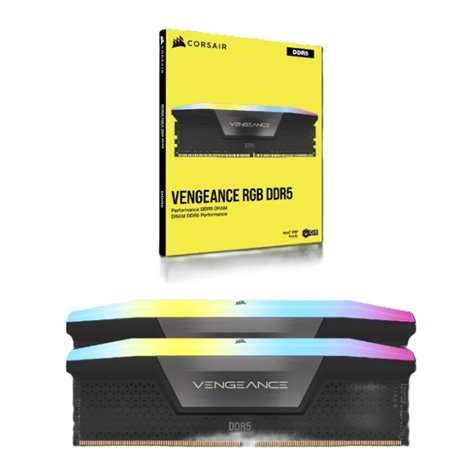 Memoria Corsair 32GB 5600Mhz (2x16GB) DDR5 CL36 VENGEANCE RGB negro
