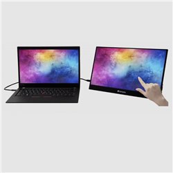 Monitor Verbatim 17.3 Pulg Touch Full HD 1080p carcasa Metalica (entrada USB)