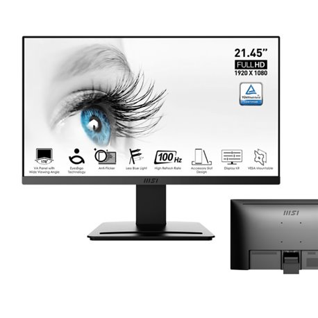 Monitor MSI 21.45 PRO MP223 1920x1080 Full HD 1ms 100hz HDMI VGA