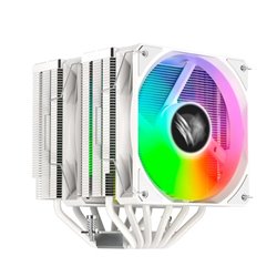 Enfriamiento de Aire Balam Rush Nitrox NX70 Blanco 6 Tubos de calor de cobre + 2 Vent Silencioso de 120 mm ARGB Torre de Calor e