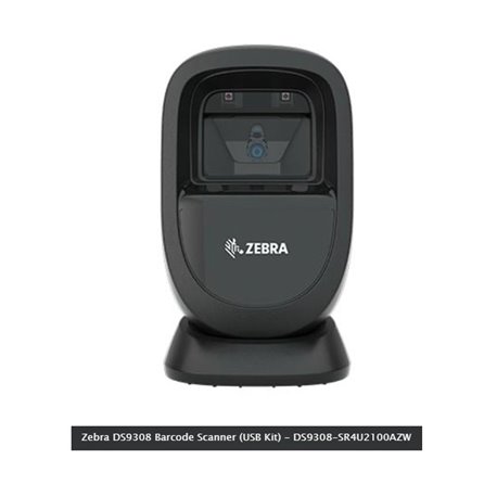 Lector de Codigo de Barras Zebra DS9308-SR4U2100AZW Imager 1D 2D Usb Negro Kit