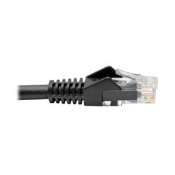 Cable patch UTP TrippLite N201-007-BK CAT 6 negro 2.13 m (7 pies) gigabit PoE RJ45 M/M Moldeado Snagless