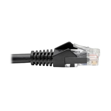 Cable patch UTP TrippLite N201-007-BK CAT 6 negro 2.13 m (7 pies) gigabit PoE RJ45 M/M Moldeado Snagless