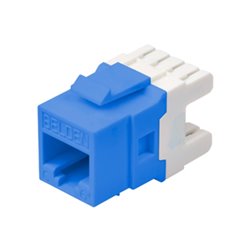 Conector Jack Belden Cat6 AX104193 Azul Claro Compatible con Faceplate AX102660 AX102655 AX102249 Patch Panel Modular