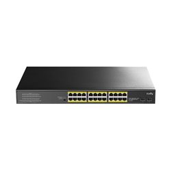 Switch Cudy GS1028PS2 metálico escritorio/rack 24 puertos gigabit PoE 802.3af max. 300W 2 puertos SFP gigabit