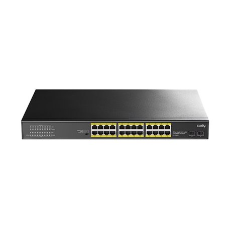 Switch Cudy GS1028PS2 metálico escritorio/rack 24 puertos gigabit PoE 802.3af max. 300W 2 puertos SFP gigabit