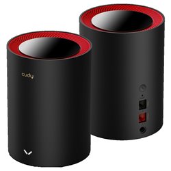 Sistema Mesh Cudy M3000 (2 piezas) Wi-Fi 6 AX3000 (1puerto WAN 2.5Gbps y 1 puerto RJ45 gigabit x pieza) MU-MIMO CPU 1.3GHz Dual 