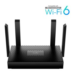 Router Wi-Fi 6 Cudy WR1500 AX1500 OFDMA Beamforming y MU-MIMO 1 x WAN y 3 x LAN gigabit con 4 antenas externas alta ganancia