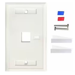 Tapa Intellinet de pared blanca 1 puerto