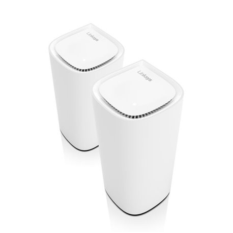 Sistema Velop Pro 6E Linksys Wi-Fi 6E MX6202 Mesh (2-piezas) AXE5400 Tri-Banda MU-MIMO DL-OFDMA 2x RJ45 gigabit