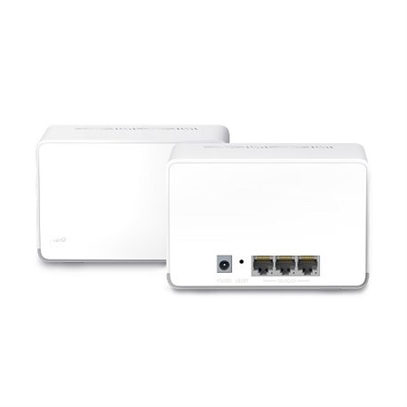Sistema Halo H70X (2 piezas) Mercusys Mesh Wi-Fi 6 AX1800 MU-MIMO (3 puertos RJ45 gigabit por pieza) Beamforming