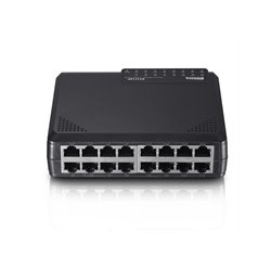 Switch Netis ST3116P escritorio 16 puertos RJ45 10/100Mbps no administrable carcasa de plástico auto MDI/MDIX