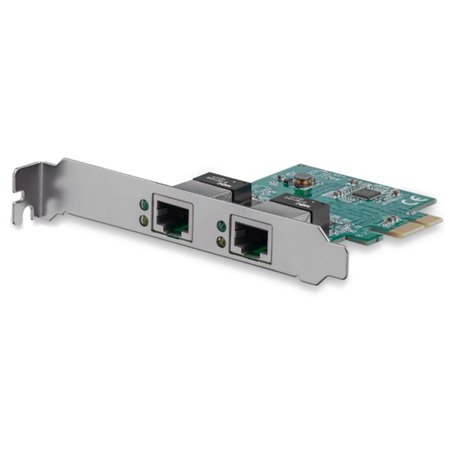 Tarjeta de Red StarTech Gigabit Ethernet 2 Puertos PCI Express NIC RJ45