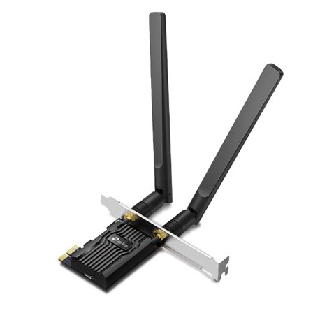 Adaptador inalámbrico PCIe TP-Link Archer TX20E Wi-Fi 6 AX1800 Bluetooth 5.2 con 2 antenas fijas compatible solo con Windows11/1