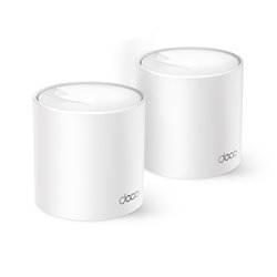 Sistema Deco X10 (2 piezas) TP-Link Mesh Wi-Fi 6 AX1500 (2 puertos RJ45 gigabit por pieza) 2x2 MU-MIMO OFDMA Beamforming