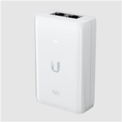 Adaptador PoE UbiquitiU-POE-AT 48 VDC a 0.65A) hasta 30W de PoE+ (compatible U6 LR y U6 Pro) puerto Gigabit ideal para equipos U