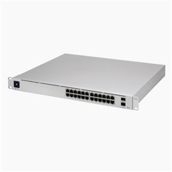 Switch Ubiquiti Unifi USW-PRO-24-POE 24 Puertos Gigabit PoE Max 400w 2 Puertos Sfp+ 10g Administrable Capa 3