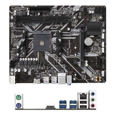 Tarjeta madre Gigabyte B450M K socket AM4 2xDDR4 HDMI Micro ATX