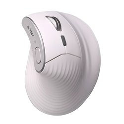 Mouse Acteck Ergonómico Vertical Virtuos Fitt Pro MI770 Blanco Inalambrico/Bluetooth 2400DPI Scroll rapido 8 Botones Recargable 