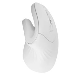 Mouse Perfect Choice Snouse blanco inalambrico vertical silencioso 3200DPI