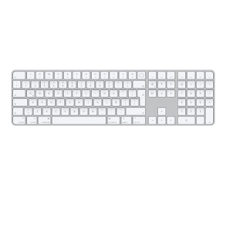 Teclado Apple Magic Touch Numerico Mac Chip Apple en Español Latino Color Blanco MK2C3LA/A