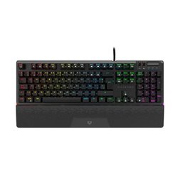 Teclado Balam Rush Dominate Expert GK979 Negro Alámbrico Mecánico Switch MX Rojo RGB Dinámico Aluminio