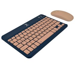 Kit teclado y mouse Perfect Choice Genova negro inalámbrico bluetooth