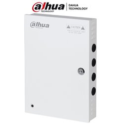 Fuente Dahua DH-PFM343-19CH de poder 12 vcc 20 amperes con distribuidor para 19 camaras con fusibles intercambiables voltaje de 
