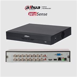 DVR Dahua DH-XVR5116HS-I3 16 canales 5mpx lite wizsense h.265 16 ch hdcvi +8 ip hasta 24 canales ip 2 canales de reconocimiento 