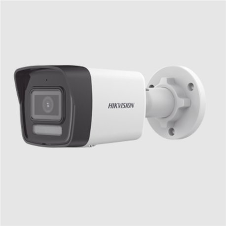 Camara Hikvision Bullet Ip Tipo Bala 2 Mpx Lente 2.8mm Ir 30Mts Exterior Metal-PolicarbonatoDS-2CD1023G2-LIU Microfono Integrado