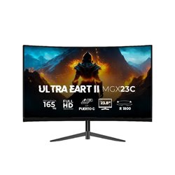 Monitor Balam Rush 23.8 Ultra Earth II MGX23C VA curvo Negro Full HD 1MS 165Hz HDMI + DP + TYPE-C 15W + 3.5mm