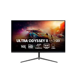 Monitor Balam Rush 23.8Ultra Odyssey II MGX23 IPS plano Negro Full HD 1MS 165Hz HDMI + DP + TYPE-C 15W + 3.5mm