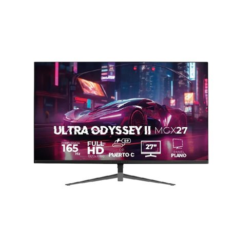 Monitor Balam Rush 27 Ultra Odyssey II MGX27 VA plano Negro Full HD 1MS 165Hz HDMI + DP + TYPE-C 15W + 3.5mm